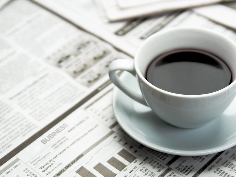 coffee on newspapers - Main Street Carpets and Flooring in Texas City, TX